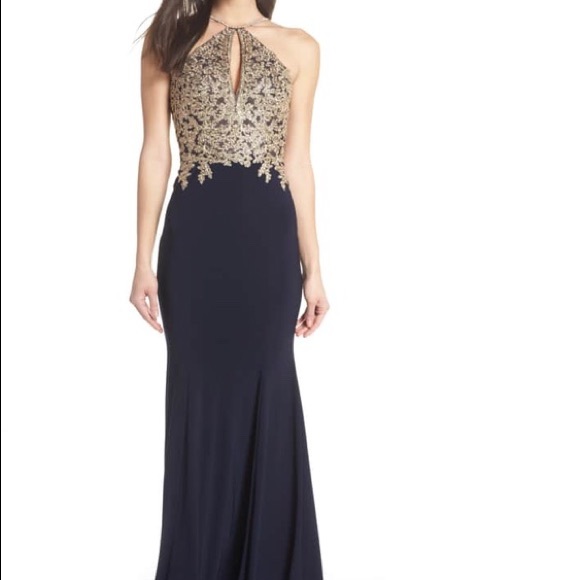 Xscape Gold Dress